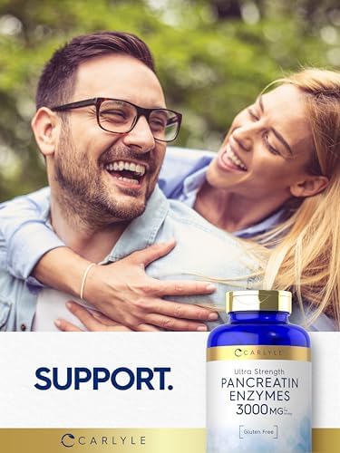 Carlyle Pancreatina Enzimas Digestivas | 250 Tabletas | Con Proteasa, Amilasa y Lipasa | Alta Potencia | Suplemento Sin OGM y Sin Gluten - imagen 6