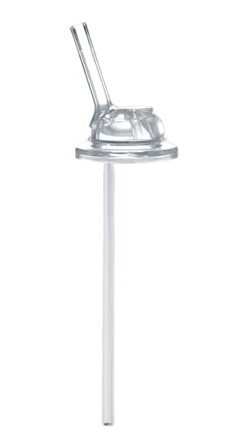 Pura Kiki Popote para Niños 6M+ con Protector de Sorbido - Transparente y Silicona, Sin Plástico, Certificado MadeSafe, Silicona Médica - 1 Paquete - imagen 1
