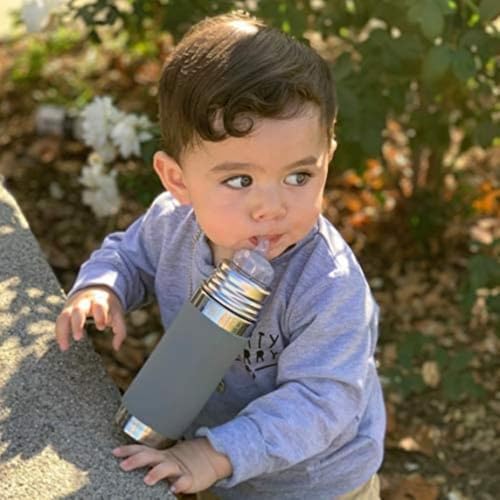Pura Kiki Popote para Niños 6M+ con Protector de Sorbido - Transparente y Silicona, Sin Plástico, Certificado MadeSafe, Silicona Médica - 1 Paquete - imagen 6