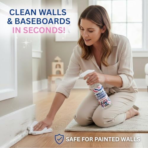 Limpiador en Spray 812 para Paredes y Zócalos – Limpieza Segura de Paredes Pintadas, Zócalos, Gabinetes de Cocina, Puertas y Más | Amigable con - imagen 2