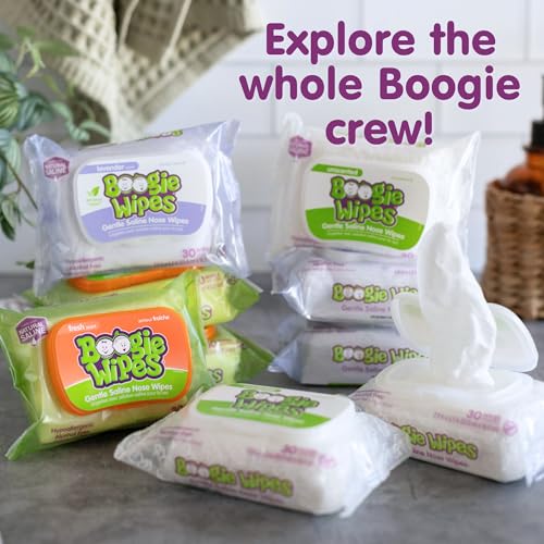 Toallitas Nasales Boogie Wipes con Solución Salina - 90 Piezas - Aroma a Lavanda, Hipoalergénicas y Sin Alcohol - Alivio para Alergias - Con Salina - imagen 8