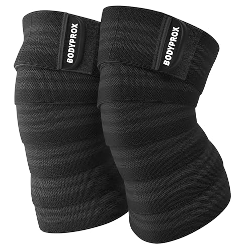 Faja de Rodilla Bodyprox 2 Piezas para Sentadillas, Levantamiento de Pesas, Powerlifting, Prensa de Piernas y Entrenamiento Funcional, Soporte para - imagen 1