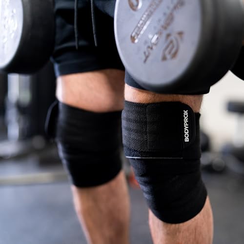 Faja de Rodilla Bodyprox 2 Piezas para Sentadillas, Levantamiento de Pesas, Powerlifting, Prensa de Piernas y Entrenamiento Funcional, Soporte para - imagen 5