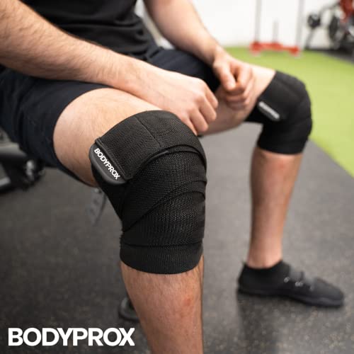 Faja de Rodilla Bodyprox 2 Piezas para Sentadillas, Levantamiento de Pesas, Powerlifting, Prensa de Piernas y Entrenamiento Funcional, Soporte para - imagen 7