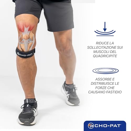 Faja para Rodilla Cho-Pat, Soporte Ajustable para Rodilla de Corredor, Condromalacia y Dolor de Rodilla, Talla Única - imagen 3