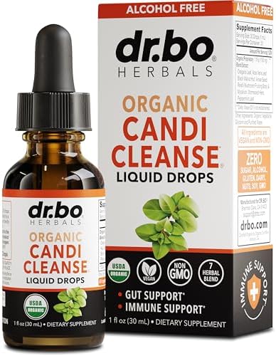 Candi Cleanse Suplemento Líquido de Soporte - Aceite de Orégano Orgánico y Extracto de Nogal Negro - Complejo Equilibrante Extra Fuerte, Limpiador - imagen 1
