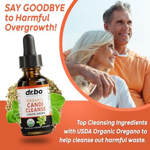 Candi Cleanse Suplemento Líquido de Soporte - Aceite de Orégano Orgánico y Extracto de Nogal Negro - Complejo Equilibrante Extra Fuerte, Limpiador - imagen 3