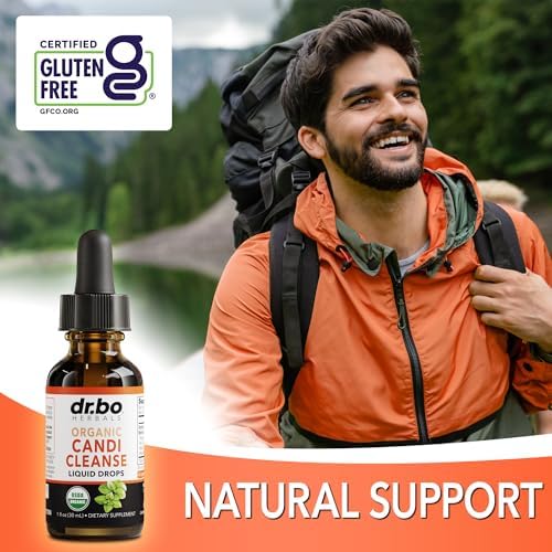Candi Cleanse Suplemento Líquido de Soporte - Aceite de Orégano Orgánico y Extracto de Nogal Negro - Complejo Equilibrante Extra Fuerte, Limpiador - imagen 5