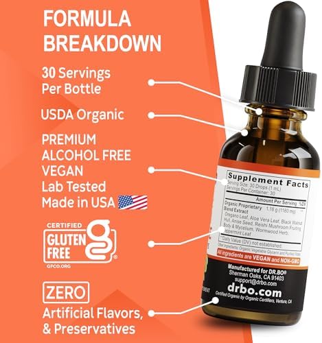 Candi Cleanse Suplemento Líquido de Soporte - Aceite de Orégano Orgánico y Extracto de Nogal Negro - Complejo Equilibrante Extra Fuerte, Limpiador - imagen 8