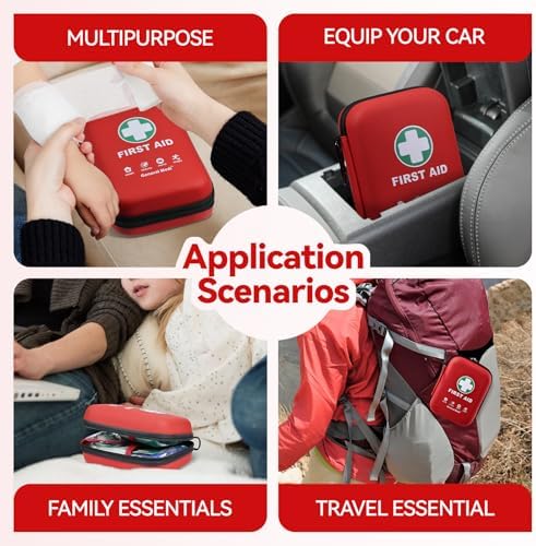 Kit de ros Auxilios General Medi - 170 Piezas, Funda Dura y Ligera - Ideal para Viajes, Hogar, Oficina, Vehículo, Camping y Actividades al Aire Libre - imagen 7