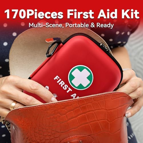 Kit de ros Auxilios General Medi - 170 Piezas, Funda Dura y Ligera - Ideal para Viajes, Hogar, Oficina, Vehículo, Camping y Actividades al Aire Libre - imagen 8