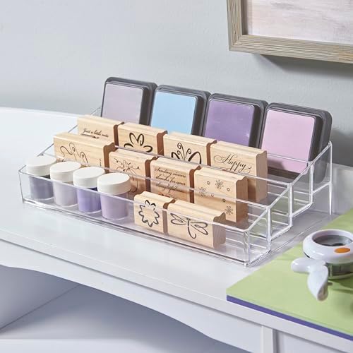 Soporte de Botellas de Esmalte de Uñas STORi | Organizador Rectangular de Plástico Transparente para hasta 40 Botellas, Estante de 4 Niveles para - imagen 7