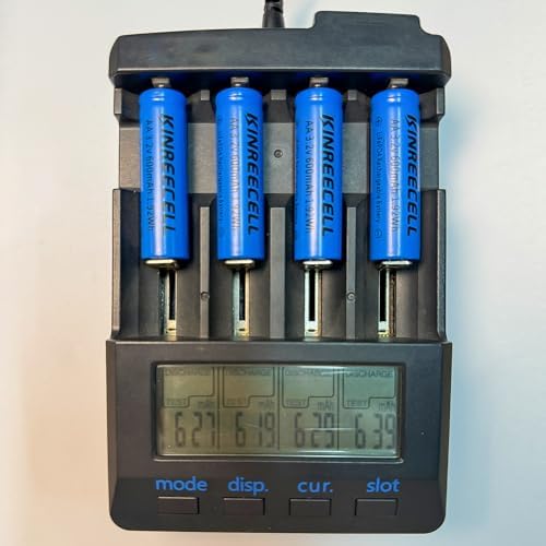Batería KINREECELL AA 3.2v 600mAh LiFePo4, Pilas Doble A de Baja Autodescarga para Luces Solares, Faroles y Postes Solares (Paquete de 4) - imagen 4