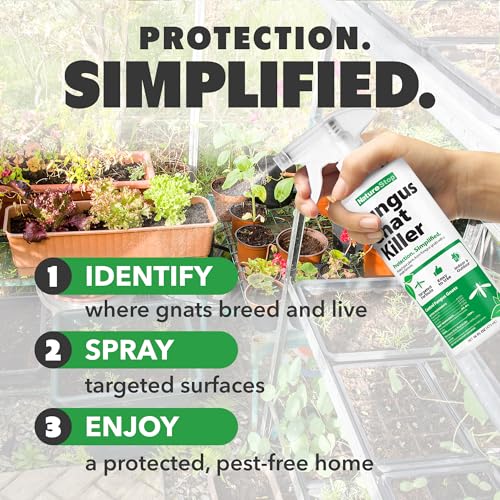 NatureStop Spray Insecticida para Moscas de Hongos, Tratamiento Rápido para Suelo y Plantas de Interior, 16 oz (475 mL) - imagen 7