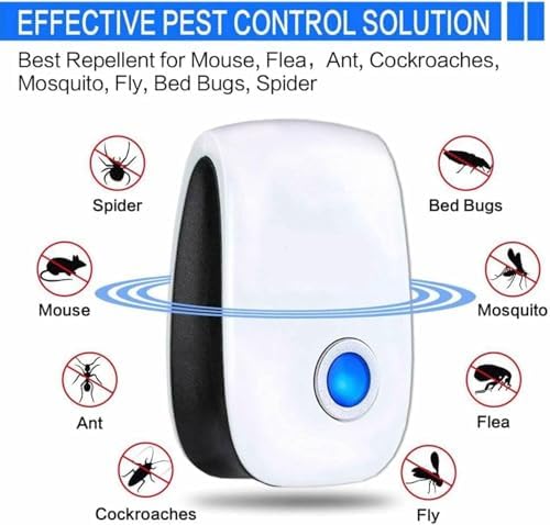 Controlador de Plagas Ultrasónico Interior, Repelente de Roedores, Mosquitos, Hormigas, Cucarachas, Ratas, Ratones, Pulgas, Escarabajos y Otros - imagen 2