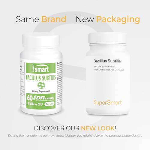 Supersmart - Suplemento Probiótico Bacillus Subtilis 3 Mil Millones CFU al Día (Alta Potencia) - 60 Cápsulas DR Sin OGM y Sin Gluten - imagen 2