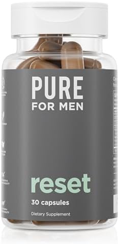 Suplemento Detox Pure for Men, Reset | Promueve la Salud Digestiva y del Intestino, Elimina Toxinas y Apoya el Sistema Inmunológico, Limpieza de - imagen 1