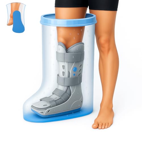 Cubierta de Yeso Impermeable Extra Ancha Fxdunjr para Ducha con Fondo Antideslizante, Protector Reutilizable para Botas de Cirugía y Vendajes, Botín - imagen 1