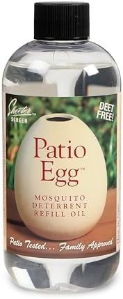 Recarga de Aceite Skeeter Screen 90602 para Huevo de Patio – 8 Fl Oz – Mezcla de Aceites Esenciales con Geraniol y Hierba Limón – Sin DEET, Aroma - imagen 1
