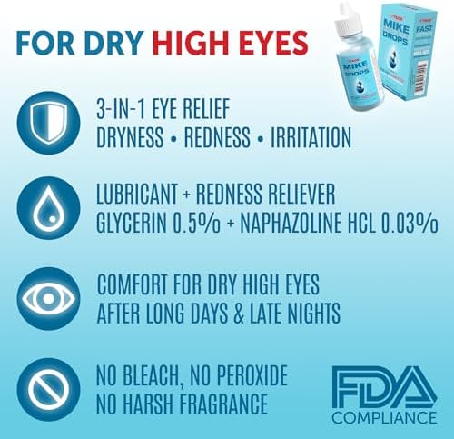 Gotas para los Ojos Tyson 2.0 Mike Red – Alivio Máximo para Ojos Rojos y Lubricante para Ojos Secos, 0.5 fl oz (15mL) - imagen 5