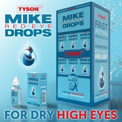 Gotas para los Ojos Tyson 2.0 Mike Red – Alivio Máximo para Ojos Rojos y Lubricante para Ojos Secos, 0.5 fl oz (15mL) - imagen 7