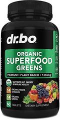 Suplementos Orgánicos de Superalimentos Verdes y Frutas - Tabletas Energéticas de Frutas y Verduras - Mezcla Diaria de Polvo Verde con Alfalfa, - imagen 1
