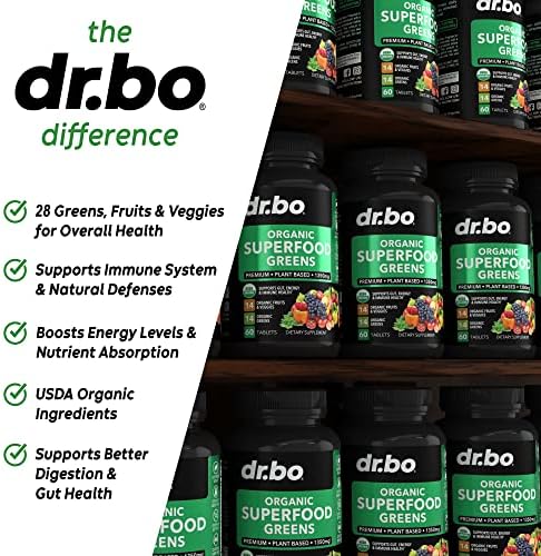 Suplementos Orgánicos de Superalimentos Verdes y Frutas - Tabletas Energéticas de Frutas y Verduras - Mezcla Diaria de Polvo Verde con Alfalfa, - imagen 3