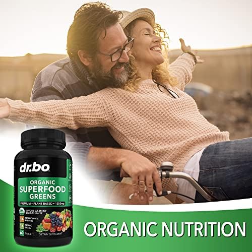 Suplementos Orgánicos de Superalimentos Verdes y Frutas - Tabletas Energéticas de Frutas y Verduras - Mezcla Diaria de Polvo Verde con Alfalfa, - imagen 6