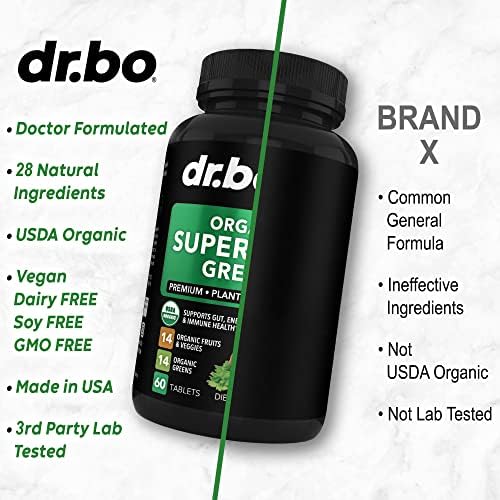 Suplementos Orgánicos de Superalimentos Verdes y Frutas - Tabletas Energéticas de Frutas y Verduras - Mezcla Diaria de Polvo Verde con Alfalfa, - imagen 7