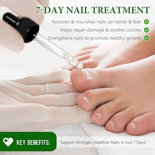 Tratamiento de Hongos en Uñas Extra Fuerte de 7 Días, Suero de Crecimiento para Uñas de Jengibre, 2 Piezas para Uñas Dañadas y Cutículas - imagen 6