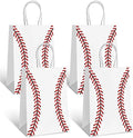 Bolsas de Regalo para Fiesta de Béisbol Genéricas, 16 Piezas, 5.9 x 3.2 x 8.3 pulgadas, Color Rojo, Acabado Suave, Polipropileno, Suministros para - imagen 1