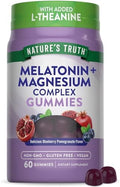 Gomitas de Melatonina con Magnesio de Nature's Truth | 60 piezas | Con L-Theanina | Sabor Arándano y Granada | Suplemento Vegano, No GMO y Sin Gluten - imagen 1