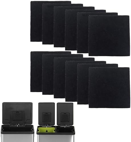Paquete de 12 Recargas de Filtros Absorbentes de Olores para Bote de Basura SIMPLI-MAGIC, Desodorante de Carbón Activado Compatible con Compartimento - imagen 1