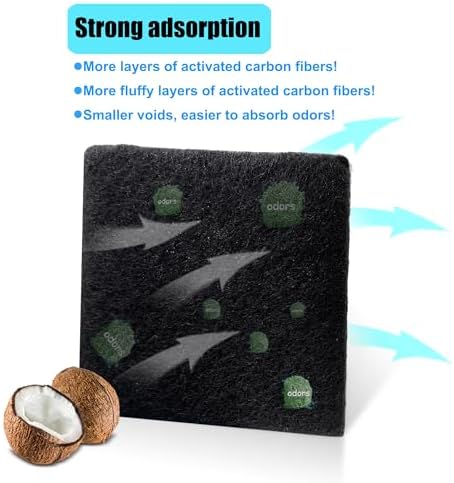 Paquete de 12 Recargas de Filtros Absorbentes de Olores para Bote de Basura SIMPLI-MAGIC, Desodorante de Carbón Activado Compatible con Compartimento - imagen 2