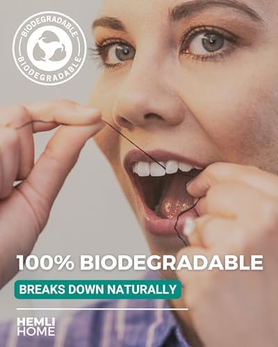 Recargas de Hilo Dental de Carbón de Bambú, Fibras Tejidas de Bambú, 5 x 30 Metros, Hilo Dental Orgánico Refillable, Natural y Ecológico, Cera de - imagen 2