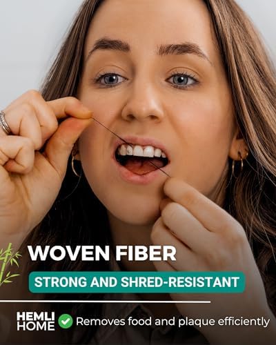 Recargas de Hilo Dental de Carbón de Bambú, Fibras Tejidas de Bambú, 5 x 30 Metros, Hilo Dental Orgánico Refillable, Natural y Ecológico, Cera de - imagen 5