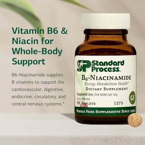 Standard Process B6-Niacinamida - Apoya el Metabolismo Energético y la Salud Cardiaca - Ayuda Digestiva y Circulatoria - Sin Gluten, Sin Lácteos, Sin - imagen 3