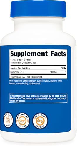 Nutricost CoQ10 Softgels (120 Porciones, 100 mg Por Porción) - Suplemento de CoQ10 Ultra Puro, Mejor Absorción, Libre de Gluten y No Transgénico - imagen 5