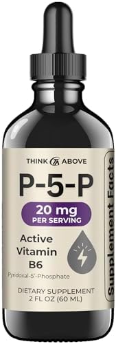 Think Above P5P Gotas Líquidas – Vitamina B6 Activada (Fosfato de Piridoxal) – Fórmula de Rápida Absorción – Soporte para el Sistema Nervioso y - imagen 1