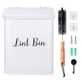 Bote Magnético de Lint NUVRIX para Lavandería, Contenedor de Metal Montado en Pared con Tapa y Cepillo Suave para Organizar Lint - imagen 1