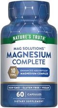 Suplemento de Complejo de Magnesio Nature's Truth 300mg | 60 Cápsulas | 10 Formas: Glicinato, Citrato y Más | Vegano, Sin OGM y Sin Gluten - imagen 1