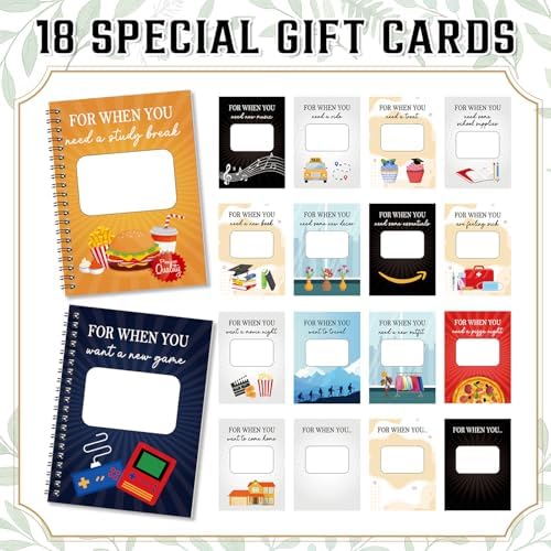 Libro de Tarjetas de Regalo Fprl para Graduación 7 x 5 Pulgadas, 20 Páginas, Organizador de Tarjetas, Álbum de Supervivencia Universitaria, Regalos - imagen 4