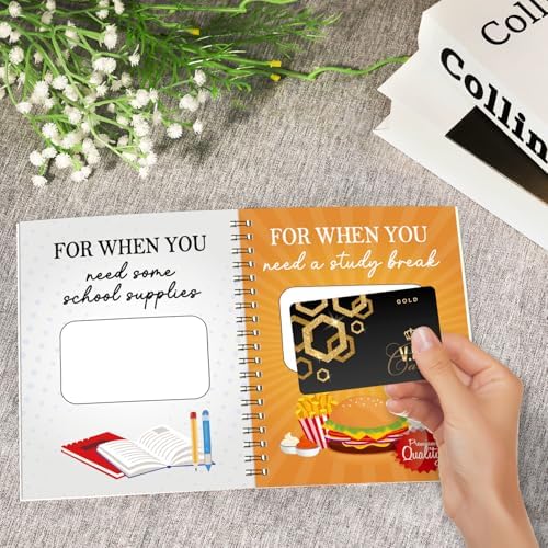 Libro de Tarjetas de Regalo Fprl para Graduación 7 x 5 Pulgadas, 20 Páginas, Organizador de Tarjetas, Álbum de Supervivencia Universitaria, Regalos - imagen 5