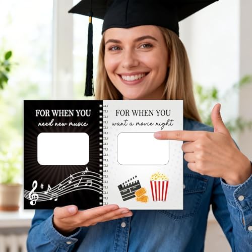 Libro de Tarjetas de Regalo Fprl para Graduación 7 x 5 Pulgadas, 20 Páginas, Organizador de Tarjetas, Álbum de Supervivencia Universitaria, Regalos - imagen 7