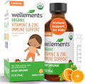 Jarabe Orgánico para Niños Wellements con Vitamina C y Zinc 2 Meses+ (4 Fl Oz) | Apoyo Inmunológico para Niños y Niños Pequeños, Sabor Naranja | Sin - imagen 1