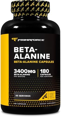 Cápsulas de Beta Alanina Primaforce 3,400mg, 180 Cápsulas (45 Porciones) - Suplemento Potente de Beta-Alanina - imagen 1