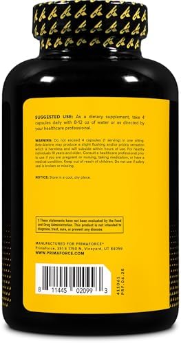 Cápsulas de Beta Alanina Primaforce 3,400mg, 180 Cápsulas (45 Porciones) - Suplemento Potente de Beta-Alanina - imagen 3