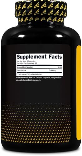 Cápsulas de Beta Alanina Primaforce 3,400mg, 180 Cápsulas (45 Porciones) - Suplemento Potente de Beta-Alanina - imagen 4