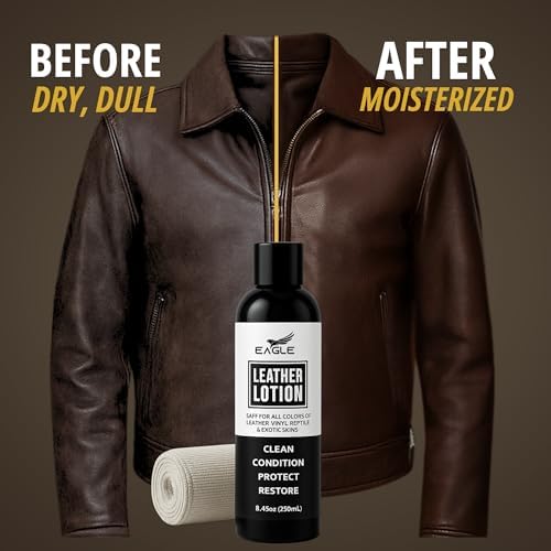 Acondicionador de Piel Eagle - Loción para Cuero con Paño para Botas, Chaquetas, Bolsos y Más - Lanolina y Aceites Naturales para Limpiar, - imagen 7