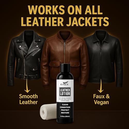 Acondicionador de Piel Eagle - Loción para Cuero con Paño para Botas, Chaquetas, Bolsos y Más - Lanolina y Aceites Naturales para Limpiar, - imagen 8